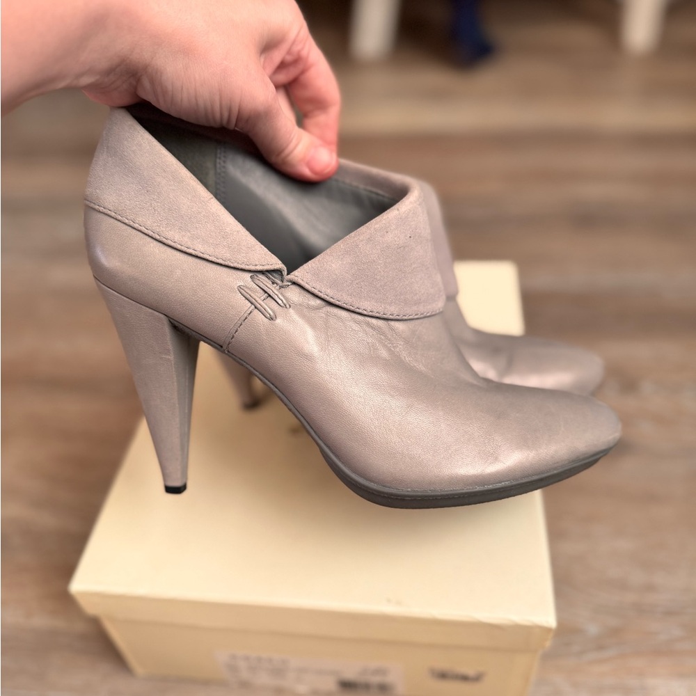 COACH Annika Soft Leather Bootie Heels - Picture 4 of 14